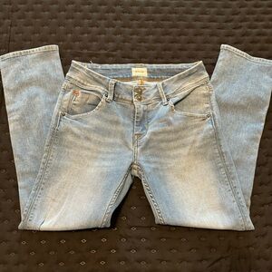 New Hudson “Collin Skinny Crop” 26 jeans flap pockets mid rise